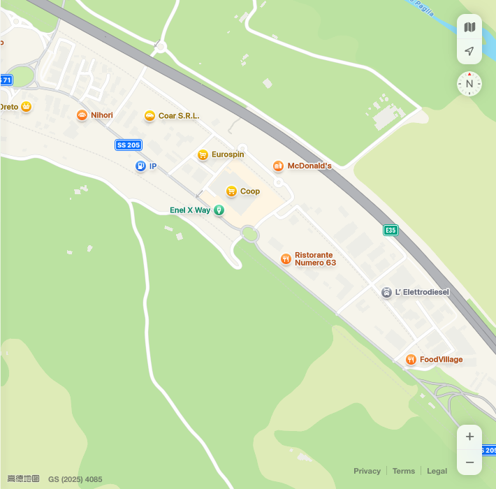 Mappa della Bottega del Mastro Norcino